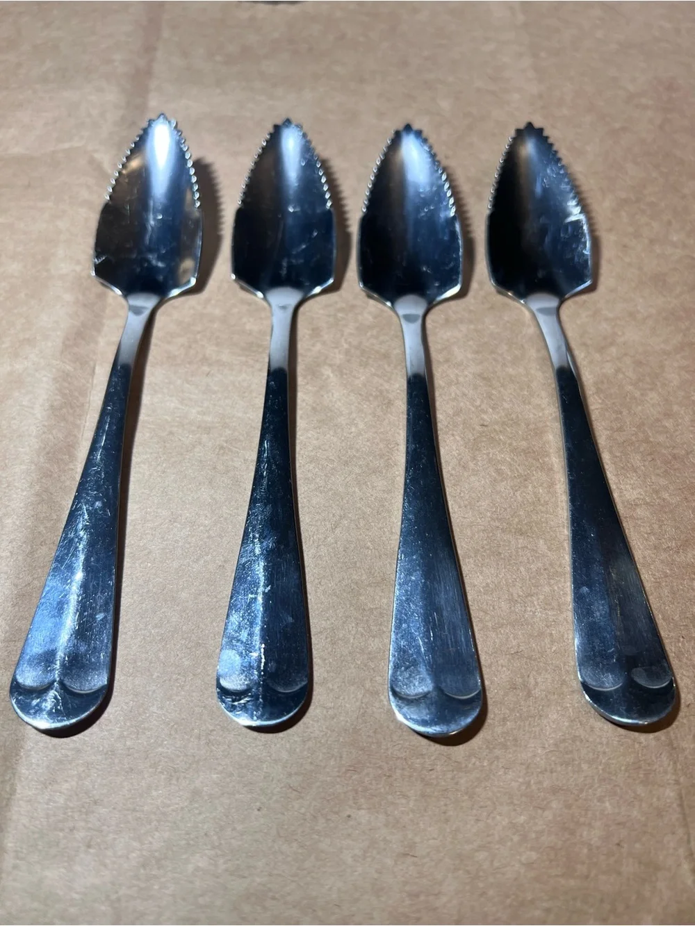 Vintage Grapefruit Spoons - Set of 4